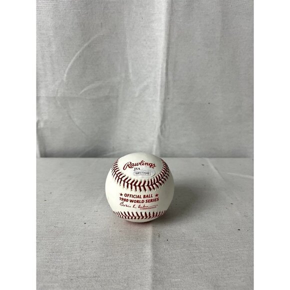 Larry Bowa Signed "1980 WSC" Autographed OBWS Baseball JSA - Picture 3 of 5